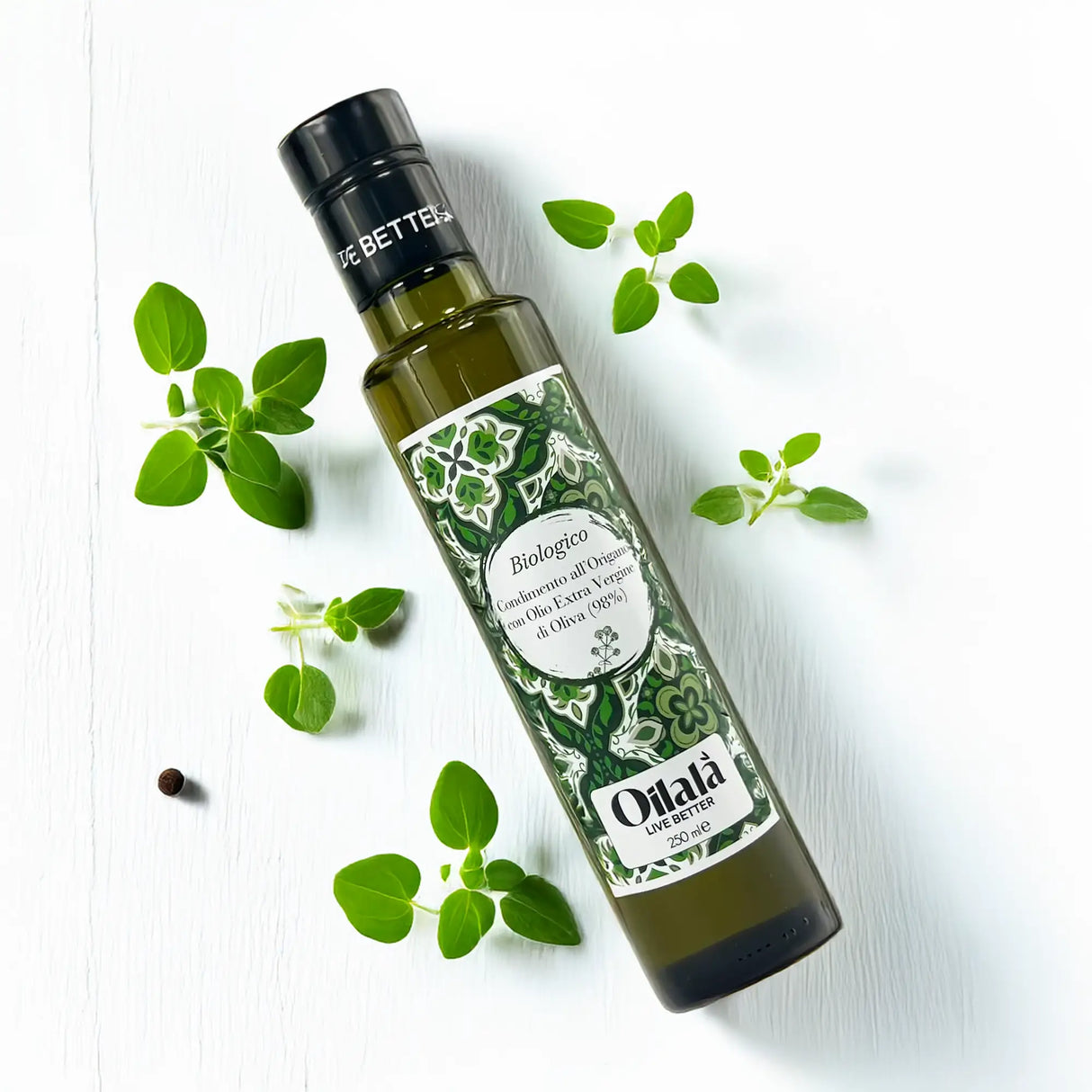 Huile d'olive vierge extra BIO aromatisée à l'origan