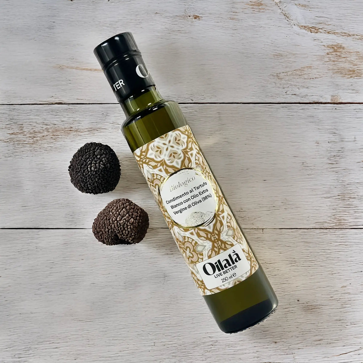 Huile d'olive vierge extra BIO aromatisée à la truffe blanche