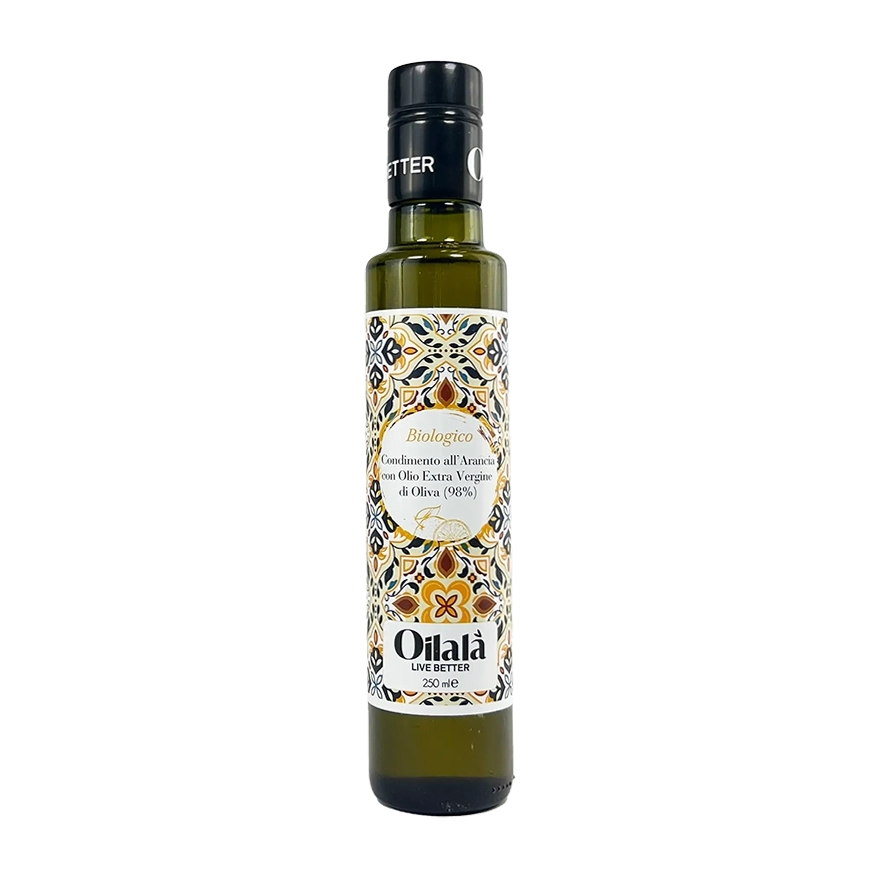 Huile d'olive vierge extra BIO aromatisée à l'orange