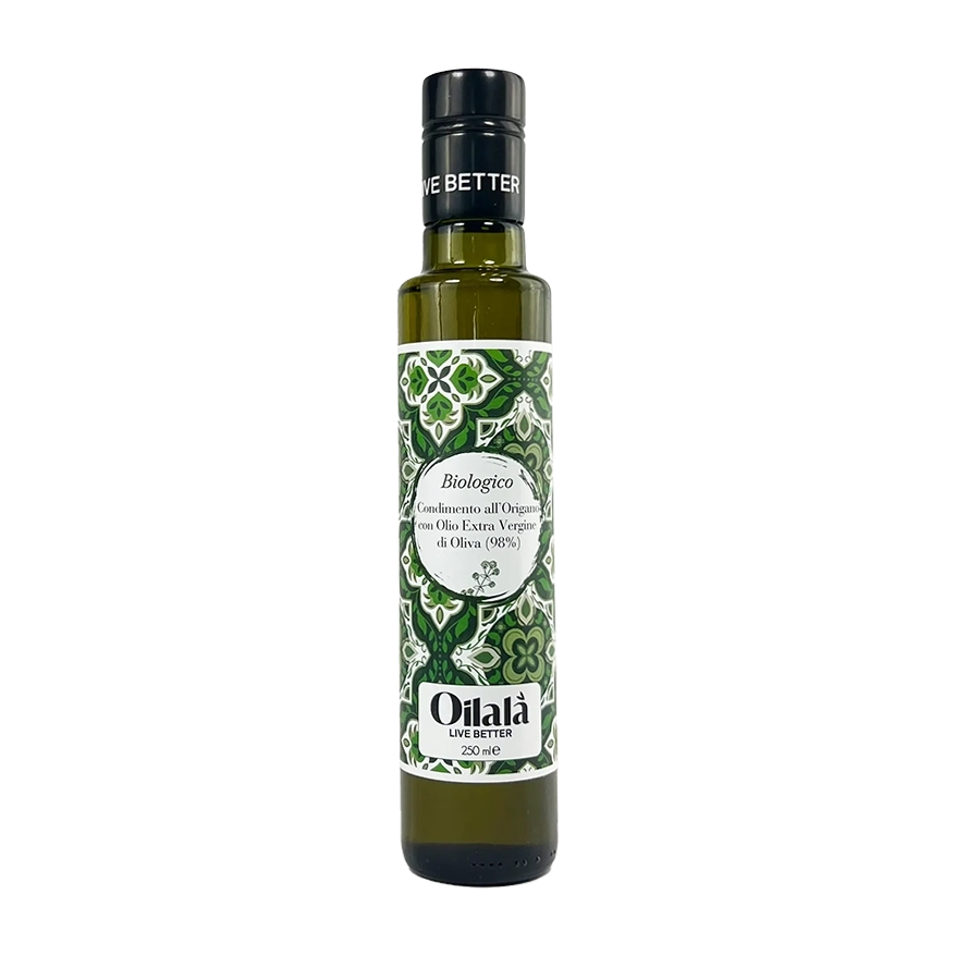 Huile d'olive vierge extra BIO aromatisée à l'origan