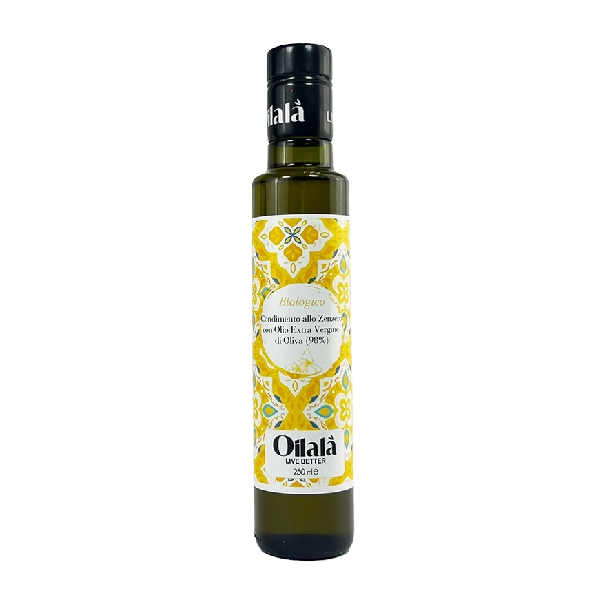 Huile d'olive vierge extra BIO aromatisée au gingembre