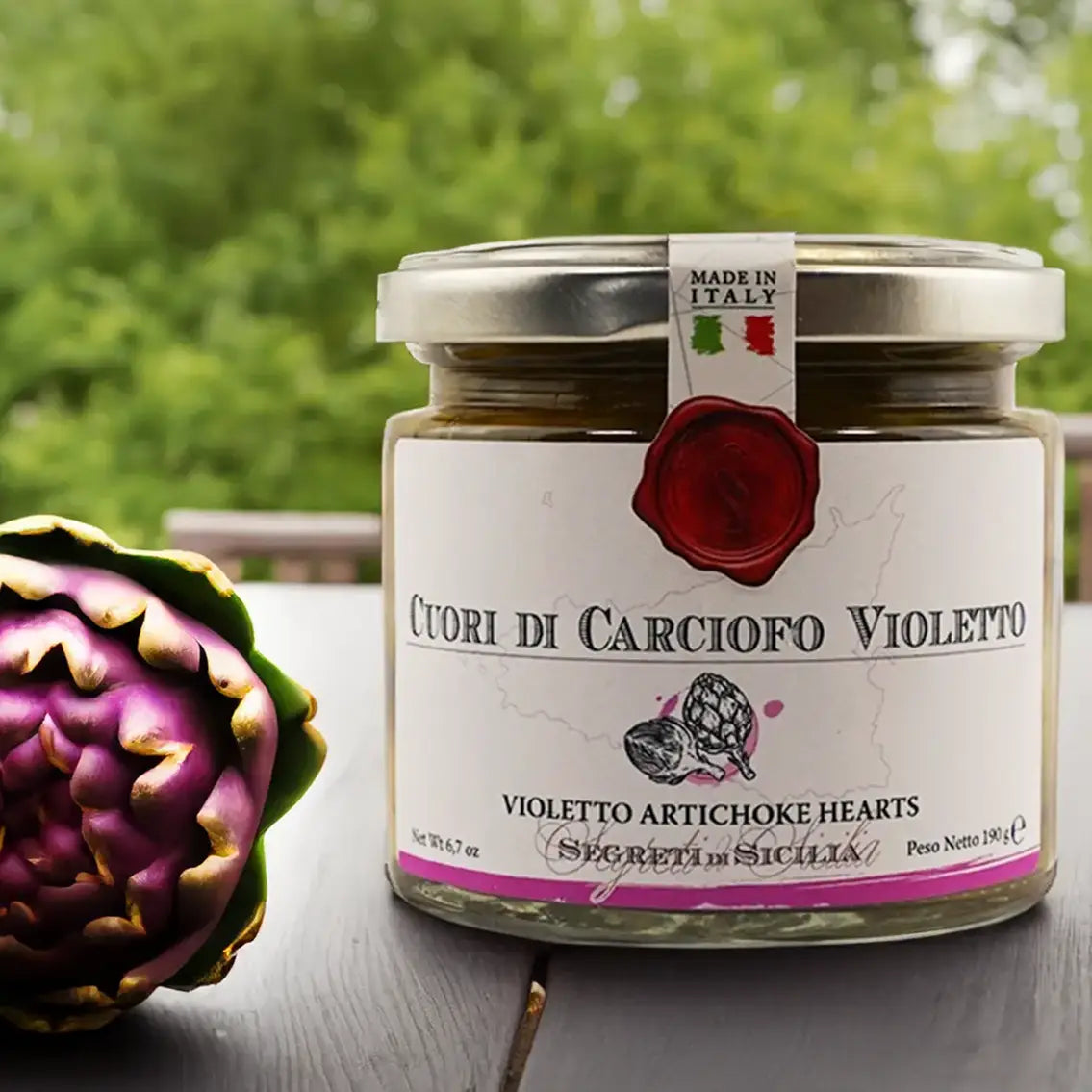 Cœurs d'artichauts violets