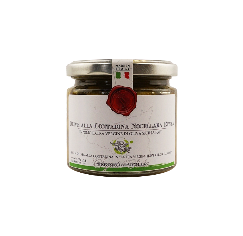 Olives vertes "alla contadina" Nocellara Etnea